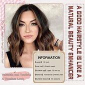 cheap Synthetic Trendy Wigs-Wig Medium Length Wigs for Women Middle Part Synthetic Hair Wavy Wig with Upgraded Strands,Natural Hair Wig for Daily Party/Halloween Use