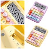 cheap Office Supplies-Desktop Calculator Standard Function Desktop Calculator Portable Small Office Scientific Calculators Kids Calculator with Large Display &amp; Buttons for Office School