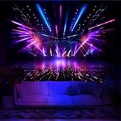 cheap Blacklight Tapestries-Blacklight Tapestry UV Reactive Glow in the Dark Glow Party Neon Party Ideas Hanging Tapestry Wall Art Mural for Living Room Bedroom