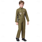 preiswerte Kinderkostüme-Pilot Faschingskostüme Kostüm Jumpsuit Kinder Jungen Cosplay Leistung Maskerade Einfaches Karnevalskostüm