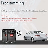 Недорогие Безопасность и защита автомобилей-Брелок для доступа без ключа подходит для Ford F150 F250 F350 Explorer Expedition 1998-2016/Ranger Escape Edge E150 Freestar/Lincoln Navigator Mercury Mazda 3-кнопочный пульт дистанционного