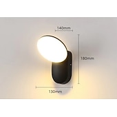abordables luces de pared al aire libre-Aplique de pared LED para exteriores, blanco cálido, 1 luz, sensor de movimiento, aspecto moderno, aplique de pared para porche, puerta de patio, garaje, 110-240 V