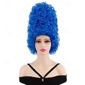 economico Parrucche di Carnevale-parrucca marge simpson - parrucca alveare blu costume cosplay marge simpson