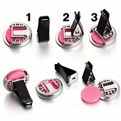 cheap DIY Car Interiors-Refillable Car Air Freshener Perfume Diffuser Clip Auto Air Vent Car Interior Accessories Car Aromatherapy Diffuser with 10pcs Pads