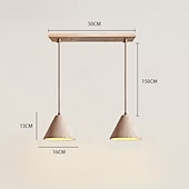 economico Luci Isola cucina-lampada a sospensione a led bianco caldo 1/2/3/4 luci postmoderna moderna nordica illuminazione a sospensione in metallo semplice paralume affusolato ristorante lampada a sospensione per isola cucina