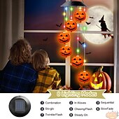 economico Illuminazione di Props di Halloween-1 pc 3 W Luci e lanterne di percorso Ad energia solare Creativo Multicolore 3.7 V 6 Perline LED
