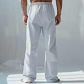 economico Pantaloni Elite da Uomo-Per uomo Pantaloni Semplice Lunghezza intera Casuale Quotidiano Azzurro Micro-elastico