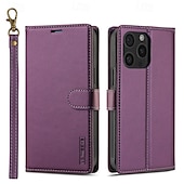 お買い得  iPhone用ケース-電話 ケース 用途 iPhone 16 Pro Max プラス iPhone 15 プロマックスプラス iPhone 14 13 12 11 Pro Max Plus バックカバー ウォレットカードケース スタンド付き 取り外し可 リストストラップ付き レトロ風 TPU PUレザー