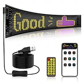 billiga GDS-bilinteriör-bil led flexibel display app bluetooth bil reklam skärm fullfärg smart bil klistermärke ip65 vattentät mjuk skärm display