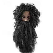 economico Parrucche da festa-barba e parrucca da cavernicolo set parrucche per feste di carnevale cosplay