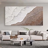 preiswerte Landschaftsgemälde-großes braunes Wellengemälde, handgemaltes braunes abstraktes Wellengemälde, handgemachtes schwarz-weißes Ozean-Ölgemälde, Kunst, modernes Gemälde, großes Kunstwerk, abstraktes Gemälde, Wandkunst,