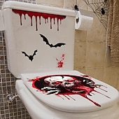 levne Halloween samolepky-halloween samolepky duch lebka krev stříkající netopýr samolepky na zeď do koupelny a WC, samolepky