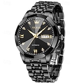 cheap Mechanical Watches-New Olevs Olevs Brand Fashion Trend Men&#039;S Business Watch Decorative Luminous Calendar Week Display Automatic Mechanical Watch Leisure Waterproof Sports Watch