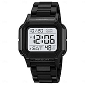 abordables Relojes digitales-SKMEI Hombre Reloj Digital Al Aire Libre Deportes Moda Reloj de Muñeca Luminoso Cronómetro Despertador cuenta regresiva TPU Reloj