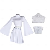 levne Dámské Kostýmy-Hvězdné války Princezna Leia Organa z Alderaanu Cosplay kostým Úbory Cosplay kostým Filmové kostýmy for Dámské Dospělé Karneval Večírek loučení se svobodou nevěsty