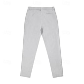 levne Kalhoty chinos-Pánské Oblekové Kalhoty Kalhoty chinos Knoflíky Kapsy Bez vzoru Pohodlné Formální Párty Práce Módní Klasický styl Černá Fialová Lehce elastické