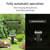 economico Supporto e Cura degli Animali-1 pz repellente solare per talpe IP56, repellente solare ad ultrasuoni per talpe, repellente per arvicole, controllo dei parassiti per talpe, prato esterno, fattoria, giardino
