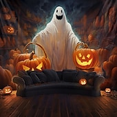 billiga Halloween dekoration-halloween dekorationer hängande gobeläng spöke gå hund väggkonst stor gobeläng väggmålning dekor fotografi bakgrund filt gardin hem sovrum vardagsrum dekoration
