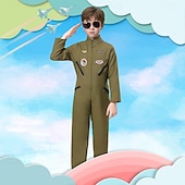 preiswerte Kinderkostüme-Pilot Faschingskostüme Kostüm Jumpsuit Kinder Jungen Cosplay Leistung Maskerade Einfaches Karnevalskostüm