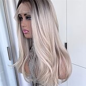 cheap Human Hair Lace Front Wigs-Remy Human Hair 13x6 Lace Front 13x4 Lace Front 4x4 Lace Front Wig Side Part Middle Part Free Part Brazilian Hair Body Wave Wavy Dark Gray Multi-color Wig 130% 150% 180% Density with Baby Hair