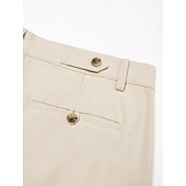halpa Miesten Elite Shorts-Miesten Shortsit Liinavaatteet Kesähousut Edessä tasku Suora jalka Tavallinen Mukavuus Hengittävä Polven pituus ulko- Loma Juhla Muoti Perus Valkoinen Khaki