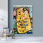 cheap People Paintings-Banksy Style Astronaut oil painting Pop Art Graffiti art Oil Painting 100% HandMade street art Oil Painting Astronaut pop art Oil Painting