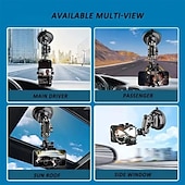 baratos Suporte para automóvel-suporte para telefone de carro gravação de vídeo braço mágico universal sucção suporte para telefone de carro montagem pára-brisa janela vidro tiro