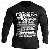 preiswerte Herren -Grafik -T -Shirt-Lustig Brief drucken Dunkelgrau meliert Schwarz Dunkelblau T Shirt Herren Grafik 100% Baumwolle Hemd Sport Klassisch Hemd Langarm Bequemes T-Shirt Sommer Herbst Modedesigner-Kleidung S M L XL XXL