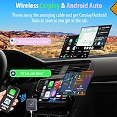 abordables adaptateurs de voiture-Adaptateur CarPlay Android Auto sans fil pour convertir le CarPlay Android Auto filaire intégré à la voiture en prise sans fil &amp; jouer