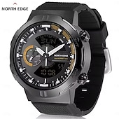 رخيصةأون ساعات ذكية-ساعة NORTH EDGE HORNET مع علبة للرجال مقياس سرعة توقيت عالمي ساعة منبه مقاومة للماء حزام سيليكون