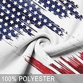  4 de julho de 2026 250º Homens Bandeira americana veteranos Camisas Polo Camisas Polos de Golfe Manga Longa Camisas polo Colarinho Férias Traje de festa para noite Dia a Dia Zíper Impressão 3D Outono