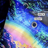 cheap Shower Curtains-Shower Curtain with Hooks 180cm*180cm(70&quot;*70&quot;) Polyester Washable Waterproof Forest Waterfall Pattern Bathroom Bathtub Decor