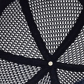 cheap Outdoor Headwear-Men&#039;s Baseball Cap Sun Hat Visor Mesh Outdoor Sunscreen Breathable Solid Color Polyester Dark Grey Black Dark Blue for Fishing Beach Camping / Hiking / Caving