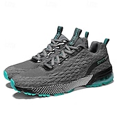 baratos Ténis para Homem-Homens Tênis Sapatos brancos Tecelagem voadora Confortável Antiderrapante Com Cadarço Preto Vermelho Cinzento