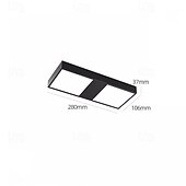 cheap Dimmable Ceiling Lights-LED Ceiling Lights Stepless Dimming 28/36.5cm 2-Light Contemporary Modern Flush Mount Ceiling Light Aluminum 20W Square Flat Modern Ceiling Lamp for Bedroom Kitchen Laundry 110-240V ONLY DIMMABLE WITH REMOTE CONTROL