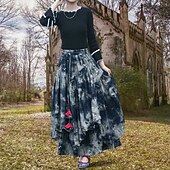 preiswerte Unterteile-Retro Vintage Rock Kostüm Damen Maskerade Alltagstauglich Erwachsene Rock