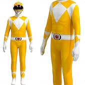 abordables Disfraces para niños-Mighty Morphin Power Rangers tommy oliver Traje de cosplay Mono Cosplay Cosplay de película for Hombre Mujer Chico Niños Adulto Carnaval Mascarada Evento / Fiesta Mascarada