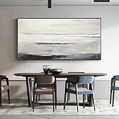 voordelige Stillevens schilderijen-abstract olieverfschilderij handgeschilderde beige schilderij handgemaakte wabi sabi kunstwerk olieverf handgeschilderde getextureerde olieverf beige olieverf abstract canvas kunst modern decor