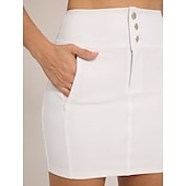cheap Women&#039;s Golf Clothing-Women&#039;s Golf Skorts White Bottoms Ladies Golf Attire Clothes Outfits Wear Apparel