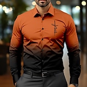 Муж. Рубашка Кнопка рубашка Готический ужас Бизнес Повседневные Белый Красный Синий Лиловый Длинный рукав Рубашечный воротник Осень Весна лето Одежда Кнопка вверх Недорогие Винтажная рубашка-Муж. Рубашка Кнопка рубашка Готический ужас Бизнес Повседневные Белый Красный Синий Лиловый Длинный рукав Рубашечный воротник Осень Весна лето Одежда Кнопка вверх