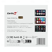 お買い得  カープレイアダプター-Carlinkit SP-TBOX-218HDEAU-OVA-BW いいえ画面ません（APPで出力） 1 Din アンドロイド ワイヤレスCarplay Bluetooth内蔵 プラグアンドプレイ 画面を分割 のために ユニバーサル