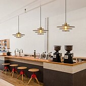 economico Luci Isola cucina-lampada a sospensione a led arredamento moderno lampada a sospensione in metallo regolabile in legno lampadario design creativo droplight lampada da soffitto lampada a sospensione lampada a