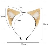 economico Accessori per acconciature-donne ragazze lolita peluche ornamenti per capelli orecchie di gatto animale fascia festa di carnevale cerchietti per capelli anime lupo orecchio cosplay oggetti di scena fantasiosi