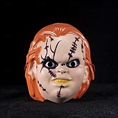olcso Maszkok-Chucky Maszk Halloween-kellékek Felnőttek Férfi Ijesztő jelmez Mindszentek napja Farsang Könnyű farsangi jelmez