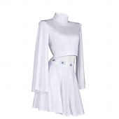 levne Dámské Kostýmy-Hvězdné války Princezna Leia Organa z Alderaanu Cosplay kostým Úbory Cosplay kostým Filmové kostýmy for Dámské Dospělé Karneval Večírek loučení se svobodou nevěsty