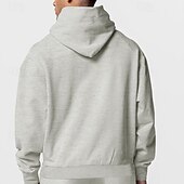 economico felpe con cappuccio da uomo di base-Per uomo Felpa con cappuccio a zip intera Felpa con cappuccio e zip Felpa con cappuccio in pile Nero Blu marino Cachi Grigio chiaro Con Cappuccio Semplice Con zip Tasca Sport &amp; Outdoor Quotidiano