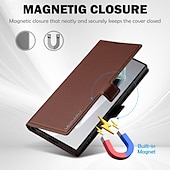 cheap Samsung Cases-Phone Case For Samsung Galaxy S24 S23 S22 S21 Ultra Plus A55 A35 A25 A15 5G A54 A34 A14 A53 A52 S20 FE S25 Ultra Back Cover Wallet Case with Stand Holder Magnetic Card Slot Retro TPU PU Leather