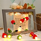 economico Striscie luci a batteria-1,5 m/3 m cappello da cartone animato led luce stringa, adorabile luce notturna di Natale per feste per bambini a casa