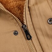 abordables Forros &amp; Chaquetas 3 en 1-Hombre Chaqueta Softshell Chaqueta para senderismo Invierno Al aire libre Forro Polar Templado Chaqueta cortavientos Viaje Negro Verde Ejército Caqui