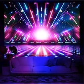cheap Blacklight Tapestries-Blacklight Tapestry UV Reactive Glow in the Dark Glow Party Neon Party Ideas Hanging Tapestry Wall Art Mural for Living Room Bedroom
